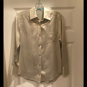 Alice & Olivia Shimmer Blouse